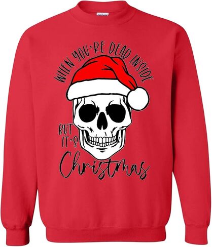 Funny Christmas Sweatshirt - When You're Dead Inside but It's Christmas in Saudi Arabia
