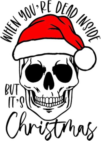 Funny Christmas Sweatshirt - When You're Dead Inside but It's Christmas in Saudi Arabia