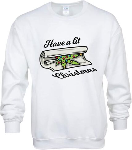 Funny Stoner Santa Christmas Sweatshirt – Have a Lit Christmas in Saudi Arabia