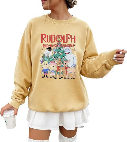 Comfort Colors, Reindeer Christmas Sweatshirt, Christmas Gift, Christmas Holiday Sweatshirt, Funny Christmas Sweater in Saudi Arabia