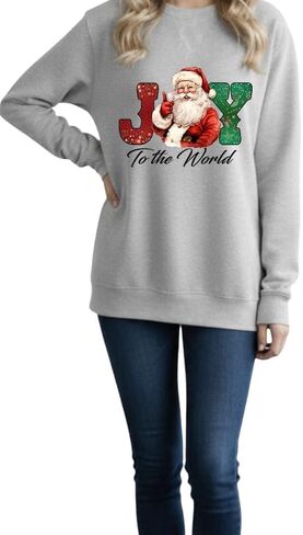 Christmas Holiday Sweatshirts Holiday Season | Santa | Girly in Saudi Arabia