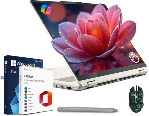 Lenovo Yoga 7 2-in-1 محمول شاشة تعمل باللمس ، شاشة IPS 16 "2K ، Intel Core Ultra 7 155U ، 16GB LPDDR5X RAM ، 1TB M.2 PCIE SSD ، Photeprint ، Backlit KB ، FHD IR WebCAM ، WIFI 6E ، LIFETIME MS ، Win 11 W/COPILOT in Kuwait