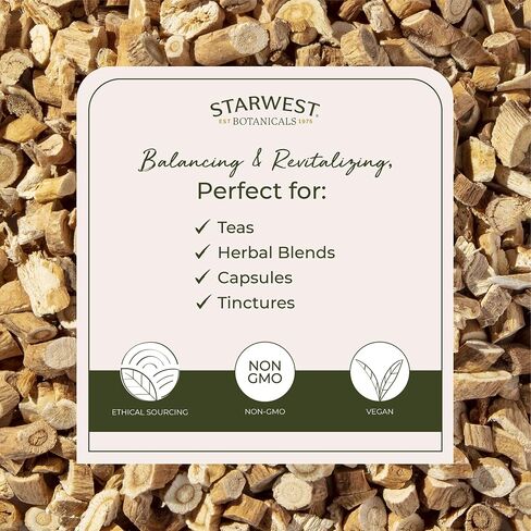 Starwest Botanicals Organic Astragalus Root Cut and Sifted, 1 Pound Bulk in Saudi Arabia