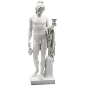 Ganymede Offering The Cup Statue | Bertel Thorvaldsen Inspired Resin Sculpture | Greek Mythology Collectible | Classical Art Home Decor | Zeus Cupbearer Figure (10" | 25.4 CM Height) in Saudi Arabia