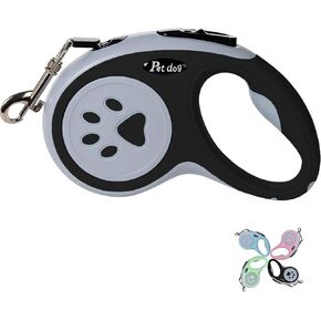 Retractable Dog Leash, VELIGOOD 5M/16FT Extendable Dog Lead with Strong Nylon Tape Tangle-Free One-Handed Brake, Pause, Lock for Small Medium Dogs (Pink) in Saudi Arabia