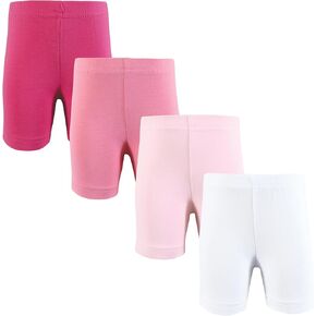 Hudson Baby Unisex Baby and Toddler Shorts Bottoms 4-Pack, Pink Navy, 5 Toddler in Kuwait
