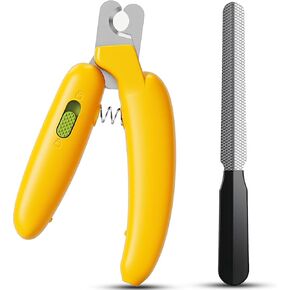 Dog Nail Clippers,Dog Nail Trimmers for Small Medium Dogs and Cats - Professional Grooming Tool with Safety Lock, Sharp Stainless Steel Blade Prevents Splitting，Includes Nail File (Purple-mini) in Saudi Arabia