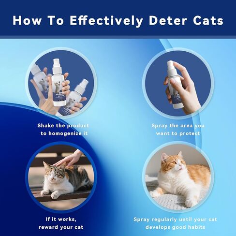 رذاذ رادع للقطط، رادع طبيعي آمن للقطط داخليًا وخارجيًا لحماية الأثاث، رادع مضاد للخدش للأثاث والأرائك والسجاد والحمضيات وغير سام in Kuwait