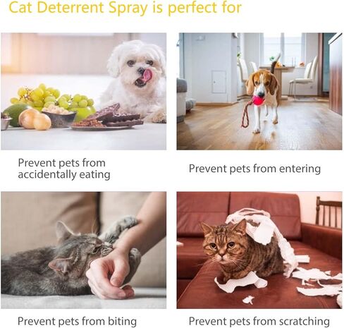 بخاخ رادع للقطط، رادع مضاد للخدش للأثاث والأرائك والسجاد والستائر، بخاخ طارد للقطط للاستخدام الداخلي والخارجي، 120 مل in Kuwait