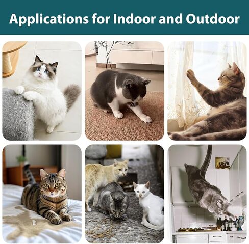 رذاذ متطور لطرد القطط، تركيبة طبيعية طاردة للقطط داخل المنزل وخارجه، مانع خدش القطط المعزز للأثاث والأرائك والسجاد وحماية الستائر ومنع القطط من التبول (أخضر، M) in Kuwait