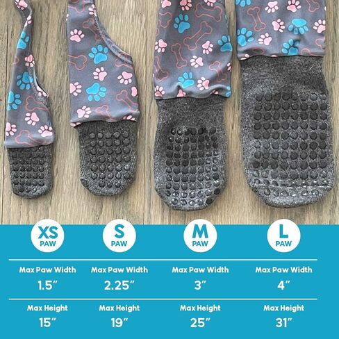 جوارب WALKEE PAWS ثابتة وغير قابلة للانزلاق للكلاب لمنع لعق الكفوف والانزلاق على الأرضيات الصلبة. تمت رؤيته على Shark Tank، لا تفقد أبدًا جورب الكلب مرة أخرى (صغير) مع قبضة شاملة in Saudi Arabia