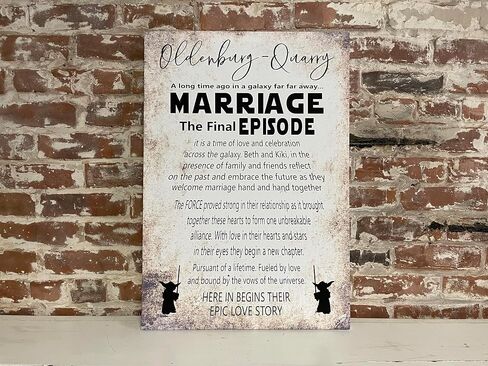 Star Wars Themed Wedding Sign or Gift, Final Episode, Favorite, Handcrafted Custom Canvas, Epic Love Story, PERSONALIZED, May 4th Wedding, Marriage The Final Episode, Galaxy in Saudi Arabia