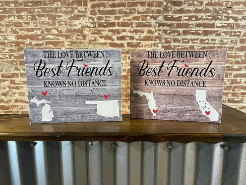 Long Distance Family/Friends, The Love Between Knows No Distance, Custom Canvas, Perfect Birthday Present, Personalize With States Of Choice, 1-4 States, Country in Saudi Arabia