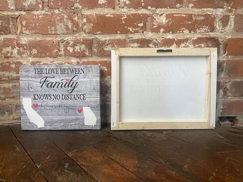 Long Distance Family/Friends, The Love Between Knows No Distance, Custom Canvas, Perfect Birthday Present, Personalize With States Of Choice, 1-4 States, Country in Saudi Arabia