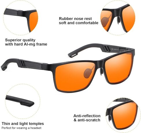 نظارات ألعاب حجب الضوء الأزرق، نظارات ألعاب الكمبيوتر الإلكترونية، فلتر شاشة احترافي قوي، مضاد للوهج وإجهاد العين، نظارات UV400 للنساء والرجال (ألعاب الفيديو، وحدة التحكم، التلفزيون، الكمبيوتر الشخصي) in Kuwait