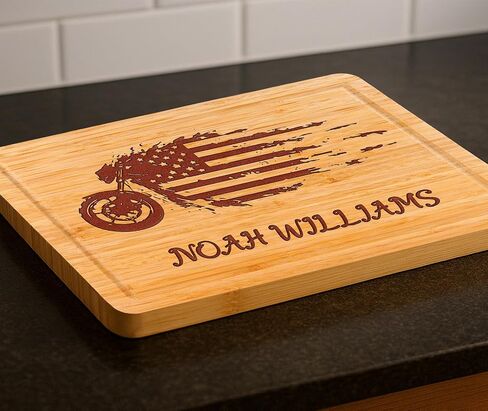 Personalized Grilling Meat Cutting Board Wood Engraved, Custom BBQ Gift for Men, Dad, Husband, Grandpa, Him, Birthday, Anniversary, Father’s Day or Christmas, Great Gift Idea for Men Who Love Grill in Saudi Arabia