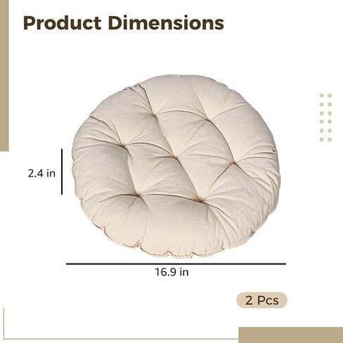 قطعتان من وسائد القطط، سرير وسادة للقطط، وسائد ناعمة منفوشة للحيوانات الأليفة للقطط والكلاب الصغيرة، بساط وسادة دائري معنقدة قابل للغسل، قطر 16.9 بوصة، وسمك 2.4 بوصة in Kuwait