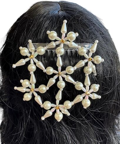 غطاء رأس نسائي فاخر من Kippah مزين بالخرز على شكل زهور، غطاء رأس فاخر من يهوديكا يارملك in Saudi Arabia