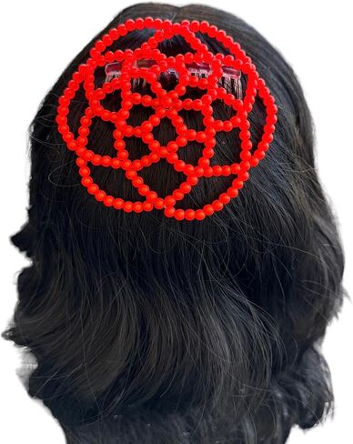 Women KIPPAH Red color Kippah Handmade beaded kippot yarmulke judaica in Saudi Arabia