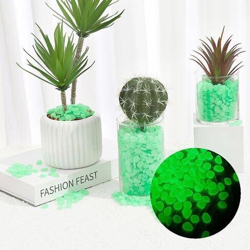 200 PCS Multi-Color Glow Pebbles,Glow Stones,Glowing Rocks Colorful Decor for Fish Tank Pathway Garden Aquarium Walkway Driveway,Shining Pebbles Driven by Light or Sunlight in Saudi Arabia