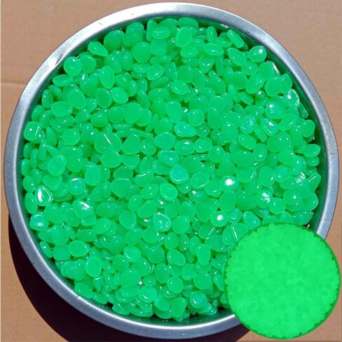 200 PCS Multi-Color Glow Pebbles,Glow Stones,Glowing Rocks Colorful Decor for Fish Tank Pathway Garden Aquarium Walkway Driveway,Shining Pebbles Driven by Light or Sunlight in Saudi Arabia