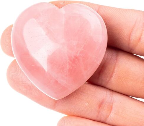 40mm Natural Tiger Eye Large Heart Stones Healing Crystals Gemstones Gifts Heart Shaped Rocks for Home Decor Reiki Meditation Women in Kuwait