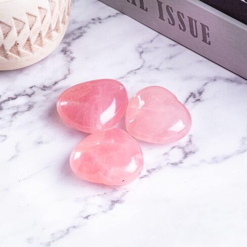 40mm Natural Tiger Eye Large Heart Stones Healing Crystals Gemstones Gifts Heart Shaped Rocks for Home Decor Reiki Meditation Women in Kuwait