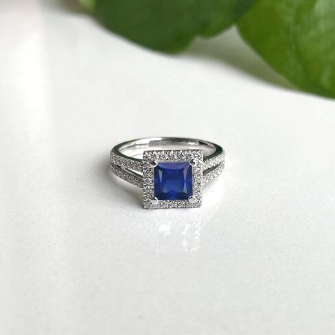 Pear & Round Cut Blue Sapphire Crown Style Enhancer Guard For Women, 14K Gold Plated 925 Silver September Birthstone Blue Sapphire Crown Enhancer Wrap Guard Matching Band in Saudi Arabia