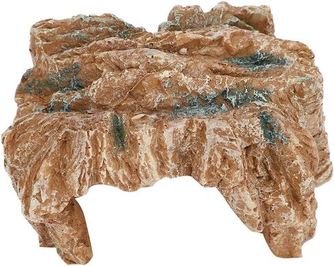 Resin Rockery Turtle Hide Rock Climbing Basking Habitat Cave Landscape Decoration Reptile Pet Supplies Synthetic Resin 15 x 11 x 9cm in Saudi Arabia