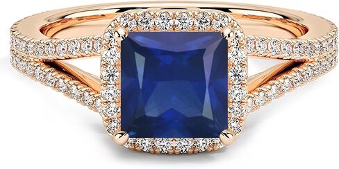 Pear & Round Cut Blue Sapphire Crown Style Enhancer Guard For Women, 14K Gold Plated 925 Silver September Birthstone Blue Sapphire Crown Enhancer Wrap Guard Matching Band in Saudi Arabia