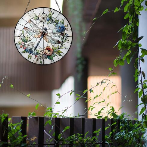 California Poppy Forest Sun Catcher Stained Glass Window Hanging Flower Lover Gifts for Women Poppy Wall Decor Handmade Sun Catcher Decoration for Home Garden Housewarming Gifts in Saudi Arabia