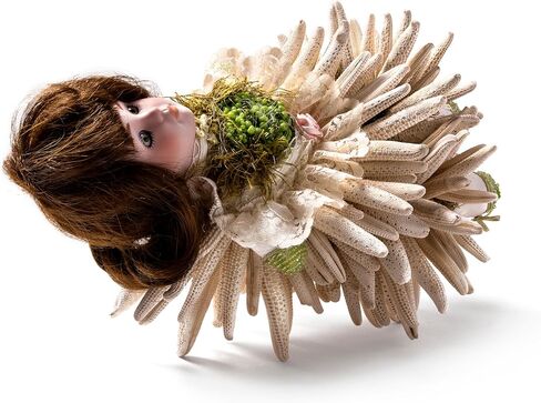 Mixed Media Art Sculpture with Textiles & Starfish | One-of-a-Kind Handmade Piece in Saudi Arabia