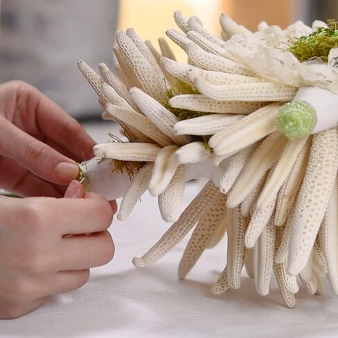 Mixed Media Art Sculpture with Textiles & Starfish | One-of-a-Kind Handmade Piece in Saudi Arabia