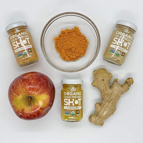 AllWellO Cold-Pressed Ginger Shot, 60 mL, USDA Organic Immune Booster with Natu-ral | 12 units per case (12 Pack) in Saudi Arabia
