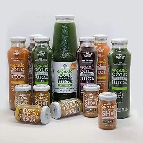AllWellO Cold-Pressed Ginger Shot, 60 mL, USDA Organic Immune Booster with Natu-ral | 12 units per case (12 Pack) in Saudi Arabia