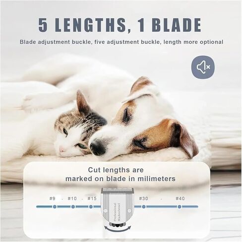 شفرة ضبط 5 في 1 للكلاب الأليفة والقطط، متوافقة مع Wahl، ماكينة قص الحيوانات الاحترافية، قطع غيار أداة التشذيب in Kuwait