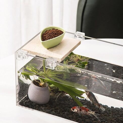 10Pcs Aquarium Cover Bracket - Small Mini Transparent High-Strength Acrylic Supports Bracket, Securely Fixes Inflow & Outflow Pipes, Sturdy Glass Wall Mounted Holder for Fish Bowl Accessories in Saudi Arabia