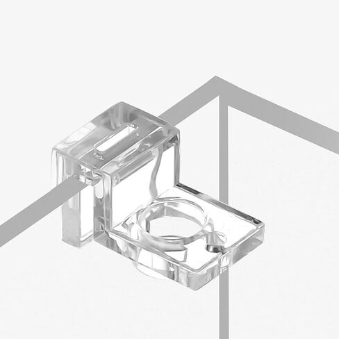 10Pcs Aquarium Cover Bracket - Small Mini Transparent High-Strength Acrylic Supports Bracket, Securely Fixes Inflow & Outflow Pipes, Sturdy Glass Wall Mounted Holder for Fish Bowl Accessories in Saudi Arabia