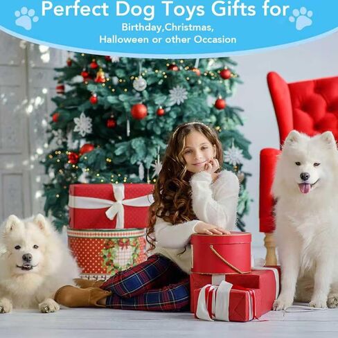 Bzonsmart Squeaky Dog Toys.Tough Plush Chew Toys for Dogs.Interactive Dog Toys to Keep Puppies Medium Large Breed Dogs Busy ..Durable Anti-Boredom Dog Toys for Teething & Playtime. in Kuwait