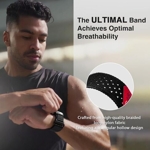 ULTIMAL Band Compatible with Samsung Galaxy Watch8 40/44mm, watch 8 Classic 46mm for Men Women,Nylon Sport Breathable Replacement Strap,Black USA Flag in Saudi Arabia