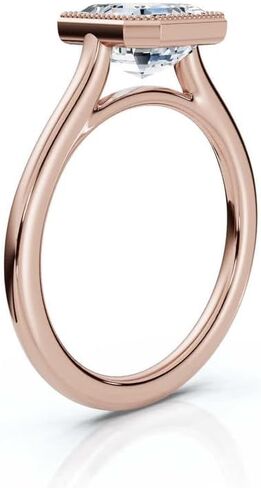 1ct-5ct Moissanite Engagement Ring For Women 5CT Pear Cut Rose Gold Solitaire Engagement Ring in 10K/14K/18K gold & 925 Sterling Silver Wedding & Proposal Jewelry in Saudi Arabia