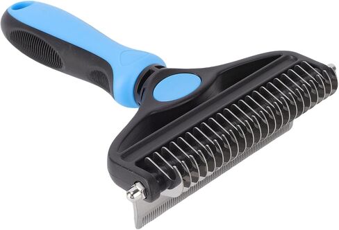 Pssopp Professional Deshedding Tool, Multifunctional Pet Grooming Comb for Cats Dogs Hair Dematting and Nail Care in Saudi Arabia