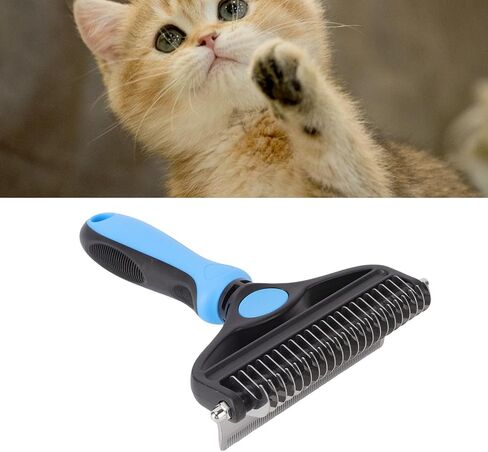 Pssopp Professional Deshedding Tool, Multifunctional Pet Grooming Comb for Cats Dogs Hair Dematting and Nail Care in Saudi Arabia