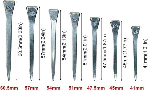 100 Pieces Assorted E2 to E8 Steel Horseshoe Nails – Reliable for Horse Hoof Care, Harness Repair & Riding Gear Needs(100Pcs E8 60.5mm) in Saudi Arabia