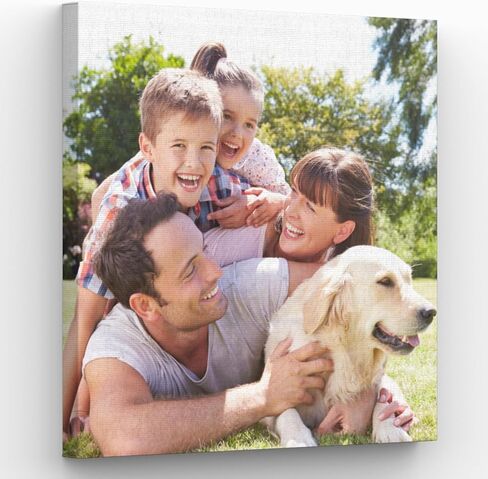 Custom Canvas Prints with Your Photos - Personalized Pictures Print, Customized Photo Gifts, Wall Art Poster Canvas Printing for Wedding, Family, Baby, Pets, Home Office Decor, Wrapped Frame 15x22in in Saudi Arabia
