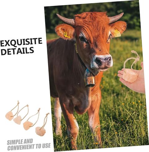 BESPORTBLE 6pcs Pink Salt Lick Block for Livestock Natural Mineral Source Cattle Deer Rabbits Health Enhancement Immune Support Easy Placement for Effortless Licking in Saudi Arabia