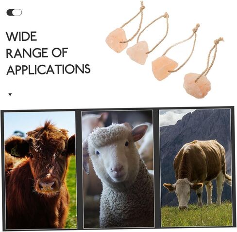 BESPORTBLE 6pcs Pink Salt Lick Block for Livestock Natural Mineral Source Cattle Deer Rabbits Health Enhancement Immune Support Easy Placement for Effortless Licking in Saudi Arabia