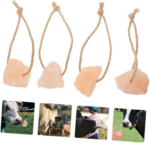 BESPORTBLE 6pcs Pink Salt Lick Block for Livestock Natural Mineral Source Cattle Deer Rabbits Health Enhancement Immune Support Easy Placement for Effortless Licking in Saudi Arabia