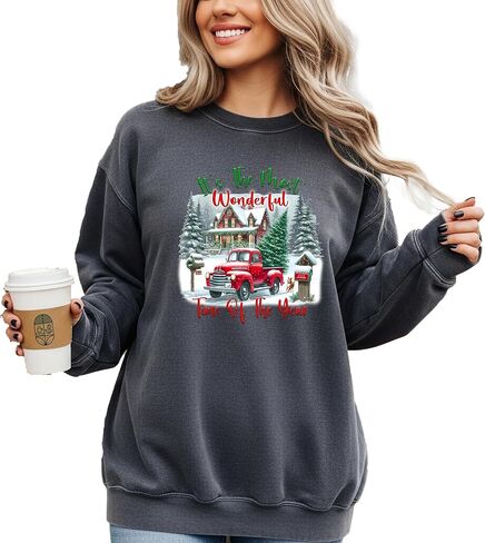 Christmas Comfort Sweatshirt Wonderful Time of Year, Christmas Tree Cozy Reader Holiday Sweater, Festive Xmas, Festive Pullover Gift Women in Saudi Arabia