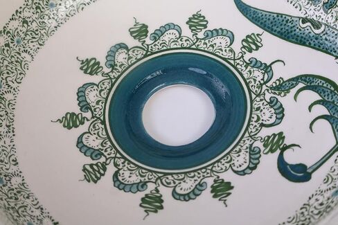 Bathroom Green Tulip & Golden Horn Vessel Vanity Sink, Ceramic Countertop Basin, Guest Bathroom Remodel, Kitchen Washbasin, Assorted Colors in Saudi Arabia